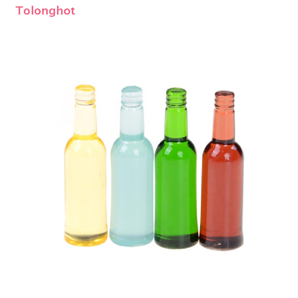 Set 6 Chai Rượu mini Tỉ Lệ 1: 12 Dùng Để Trang Trí Nhà Búp Bê