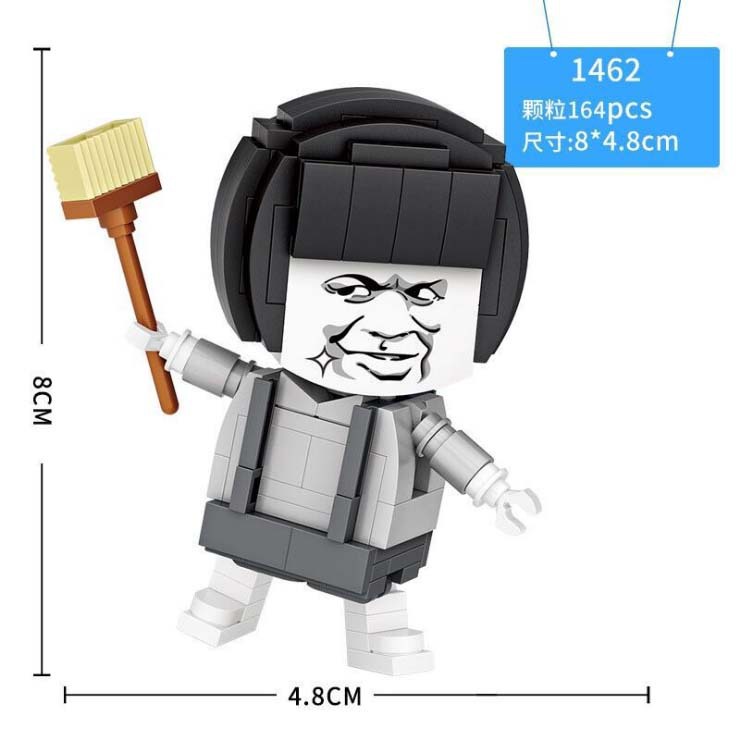 Myloz Đồ chơi trẻ em Lắp Ráp Bằng Nhựa Nhân Vật Hoạt Hình simpson kumamon 1463 Cho Bé
