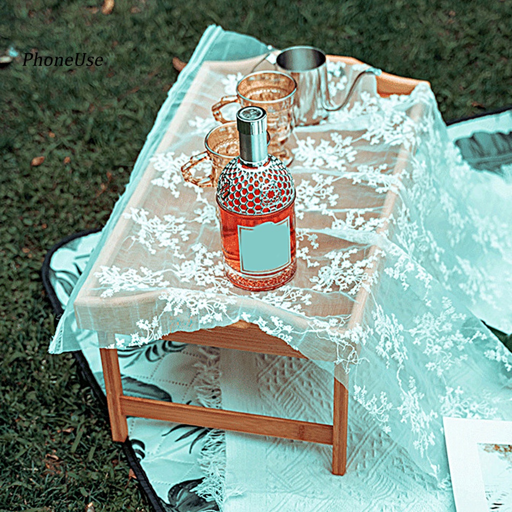 Bàn Gấp Bằng Tre Tự Nhiên Cứng Cáp Chịu Lực Tốt Đa Năng Có Tay Cầm Dành Cho Cắm Trại Ngoài