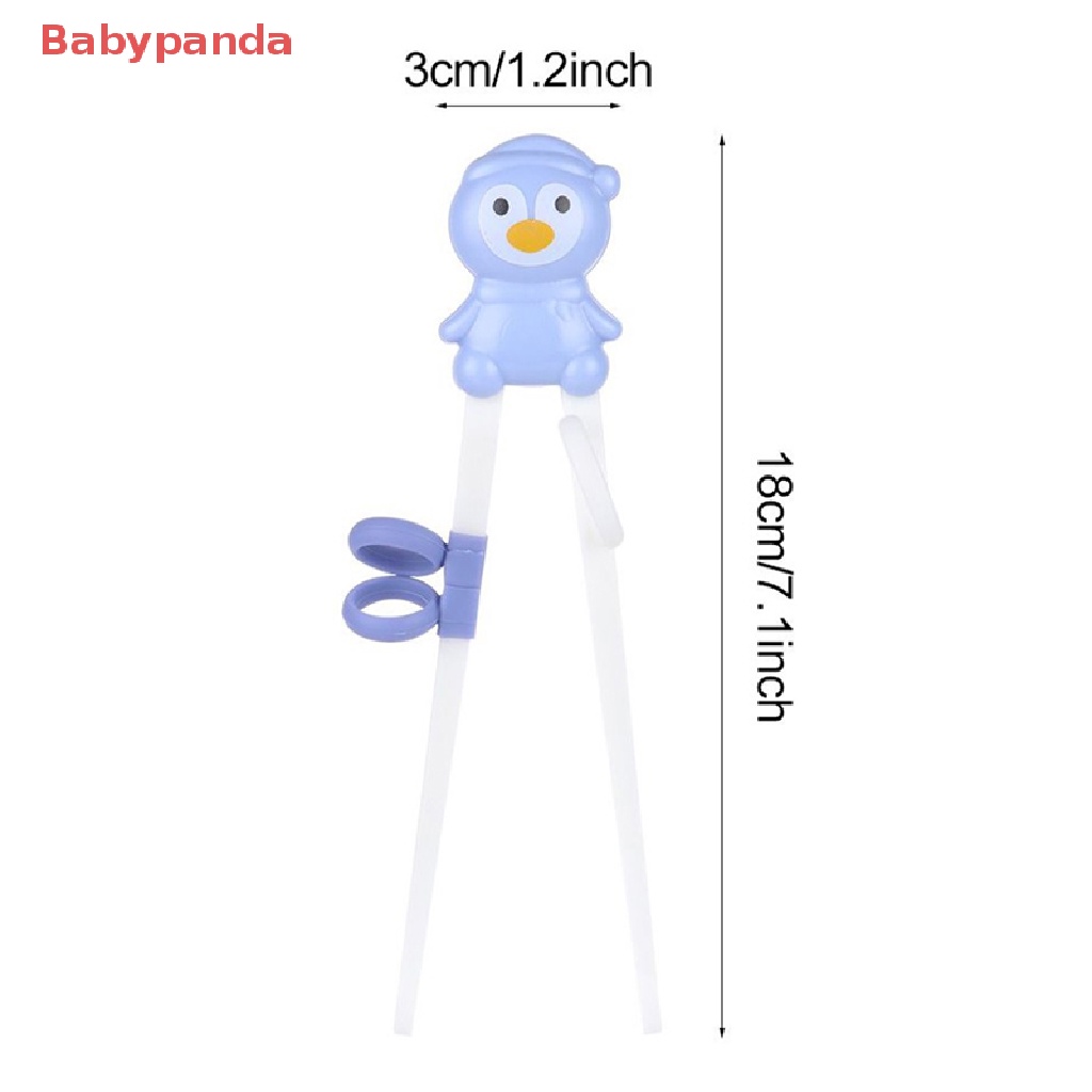 1 Cặp Đũa Tập Ăn Họa Tiết Hoạt Hình Dễ Thương Dành Cho Bé