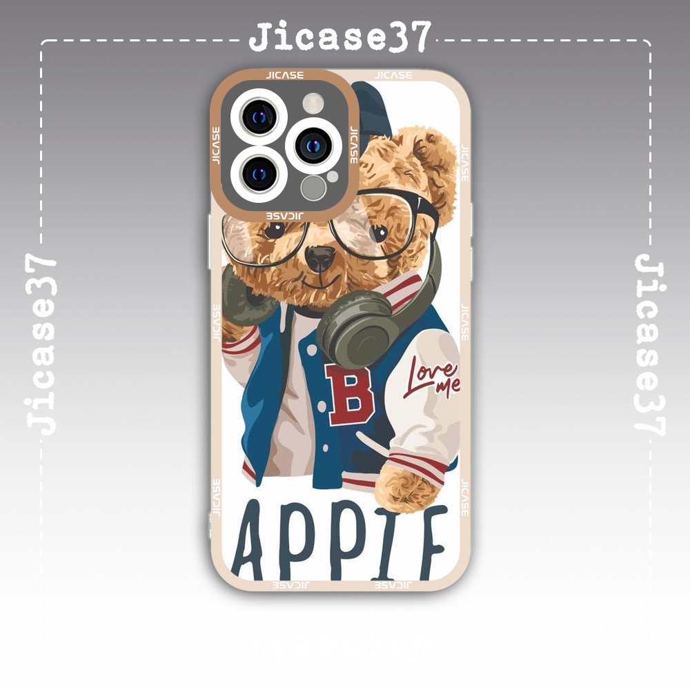 Ốp lưng iphone Cute Case Teddy Bear Hypebeast Gấu Bông Aesthetic Tặng Kèm Phụ Kiện Túi Xách MK Hình Cute Case