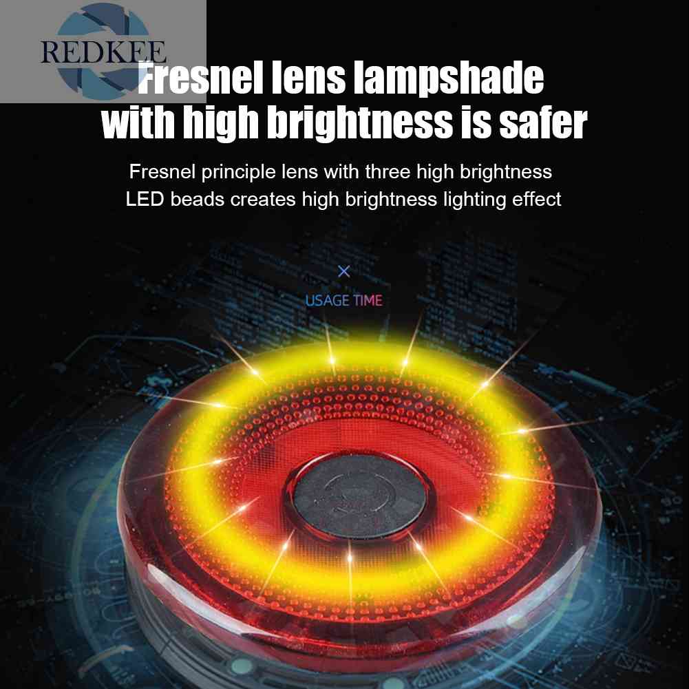 Đèn LED Cảnh Báo An Toàn Chống Nước Gắn Đuôi Xe Đạp Leo Núi