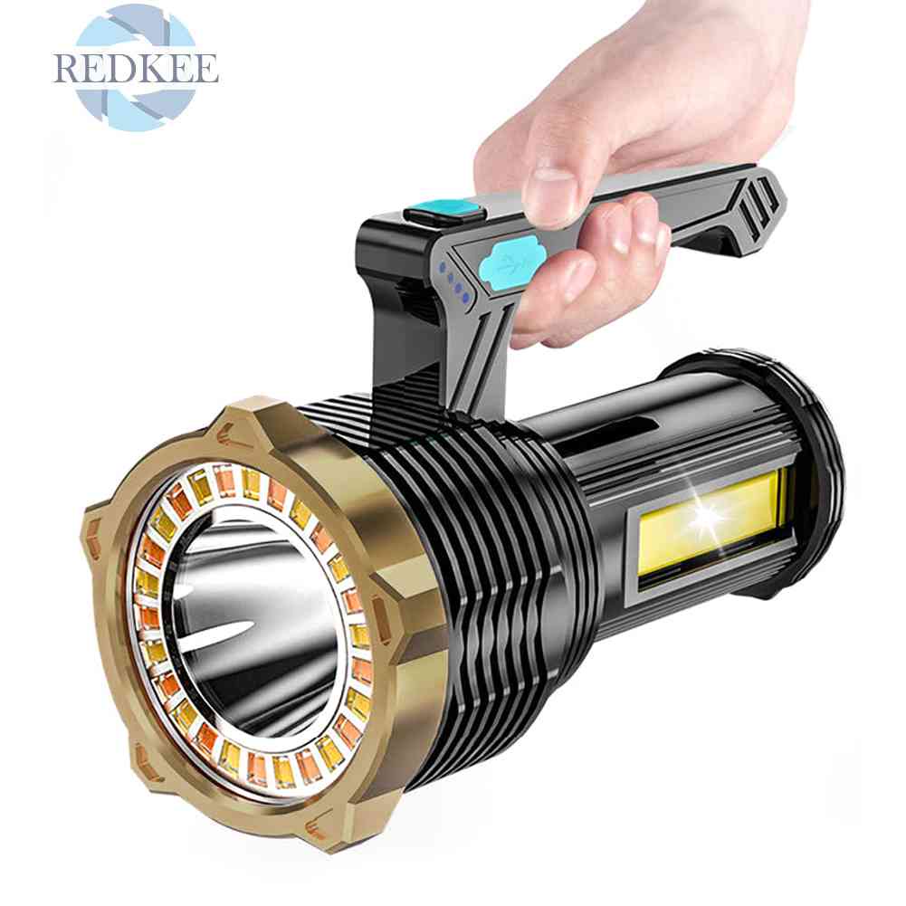 Đèn Pin Chống Thấm Nước IPX4 8 Chế Độ Sáng Tiện Dụng