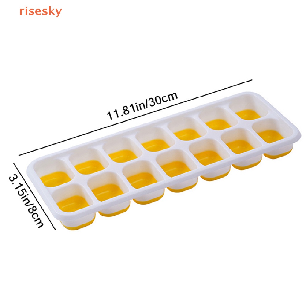 1 Khuôn Silicone Làm Đá Viên 14 Ô Hình Vuông DIY