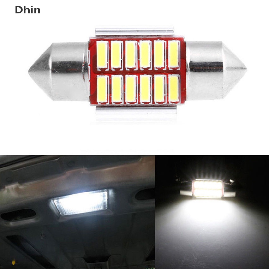 Bộ 2 Đèn LED Đọc Sách 31mm 4014 12SMD C5W Chuyên Dụng Cho Xe Hơi