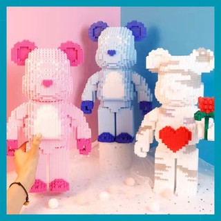 🔥tặng kèm búa 🔥mô hình lắp ráp gấu bearbrick có ngăn kéo 36cm 33cm đồ chơi lắp ráp lego quà tặng cho bé trai bé gái