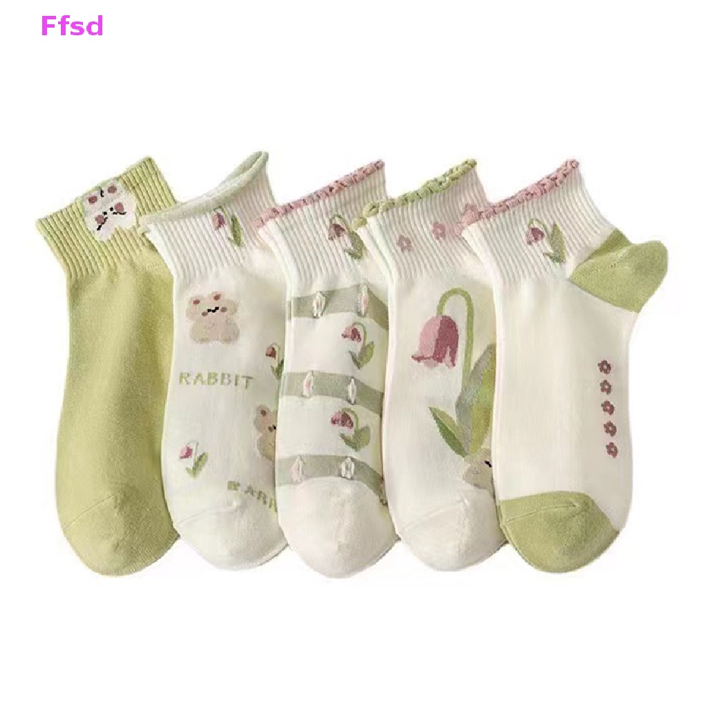 {Ffsd} Vớ Cotton Ngắn Tới Mắt Cá Chân Hình Thỏ Dễ Thương Thời Trang Phong Cách Hàn Quốc Cho Nữ * Bán Chạy