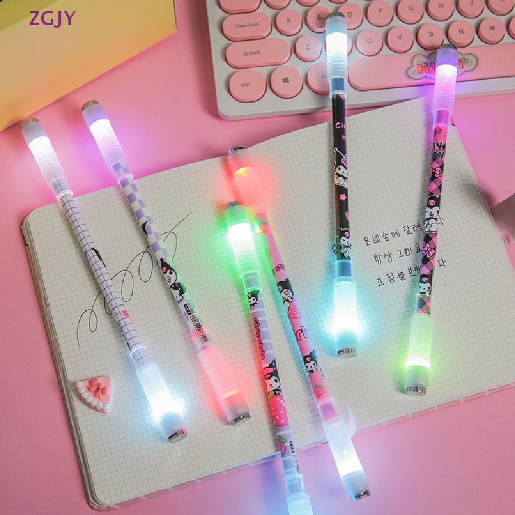 Bút Bi Có Đèn LED 0.5mm Họa Tiết Hoạt Hình Dễ Thương Mới