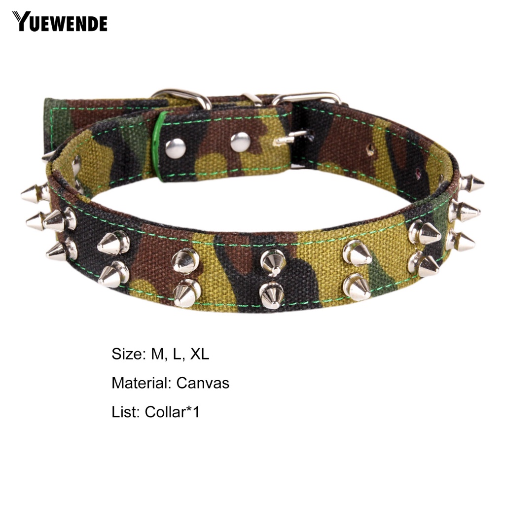 Vòng Cổ Vải Canvas Họa Tiết Rằn Ri Chống Cắn Có Thể Tái Sử Dụng Cho Thú Cưng