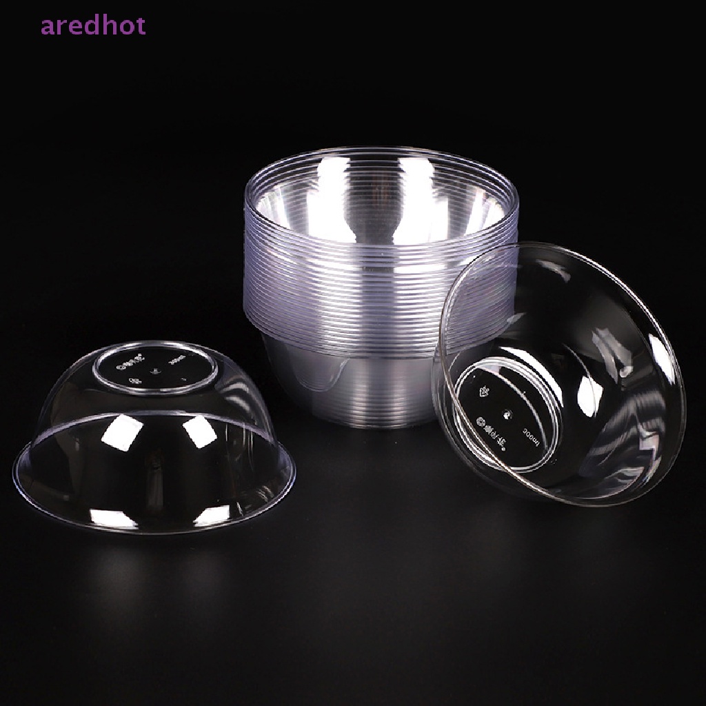 Bộ 25 Tô Nhựa Tròn 300ml Đựng Salad Sử Dụng Một Lần Tiện Dụng Mới