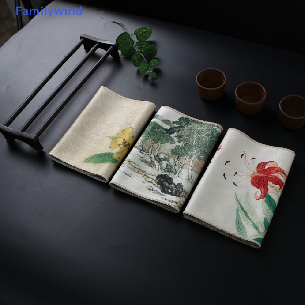 Khăn Lau Trà Dày Dặn Siêu Thấm Hút Phong Cách Trung Hoa