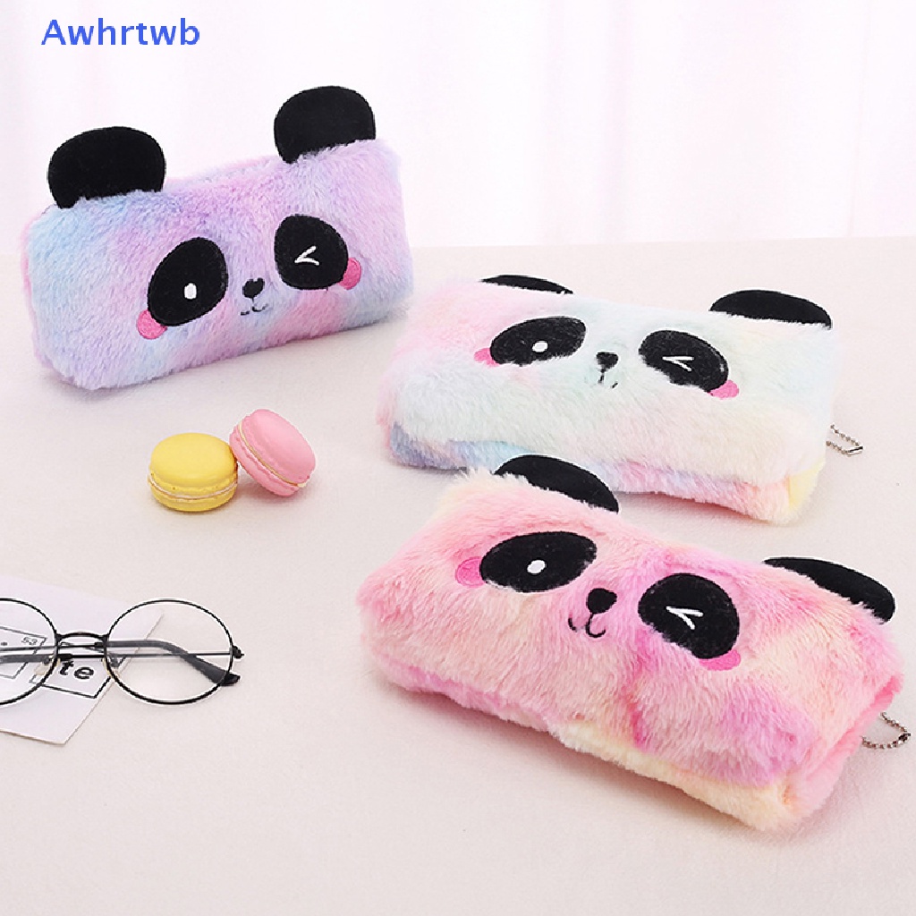 Túi Đựng Bút Hình Gấu Trúc Trắng Nhồi Bông Dễ Thương Mới