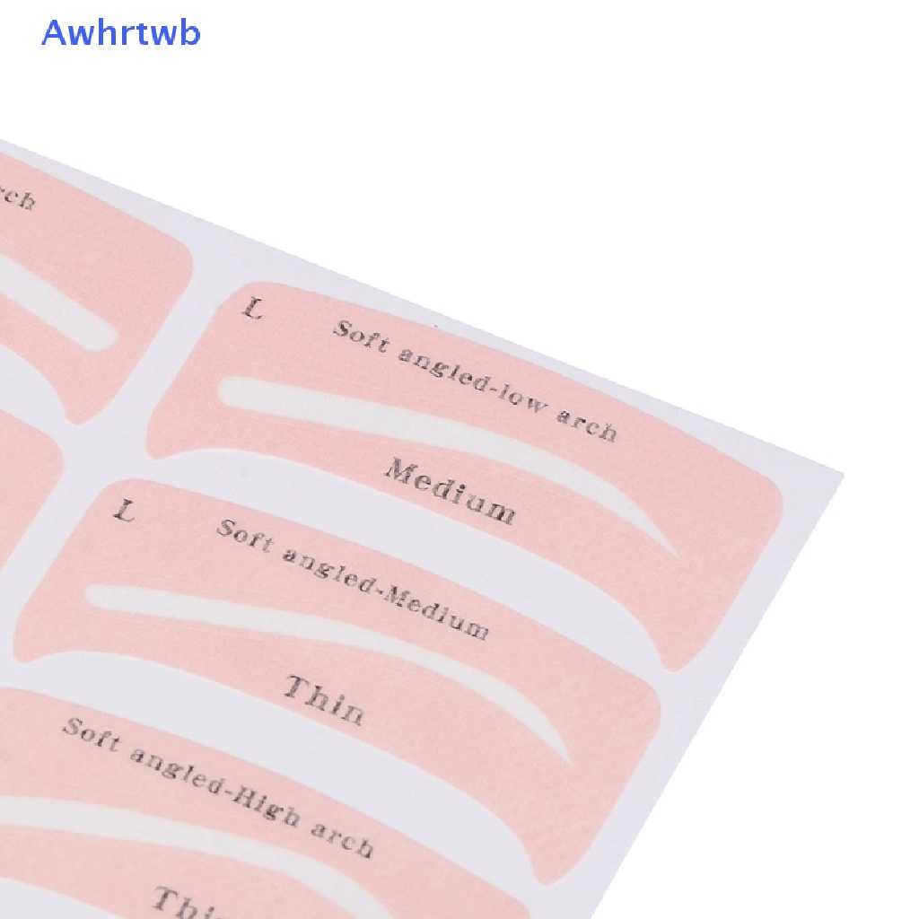 Set 24 Cặp Khuôn Hỗ Trợ Vẽ Lông Mày Tiện Dụng Mới