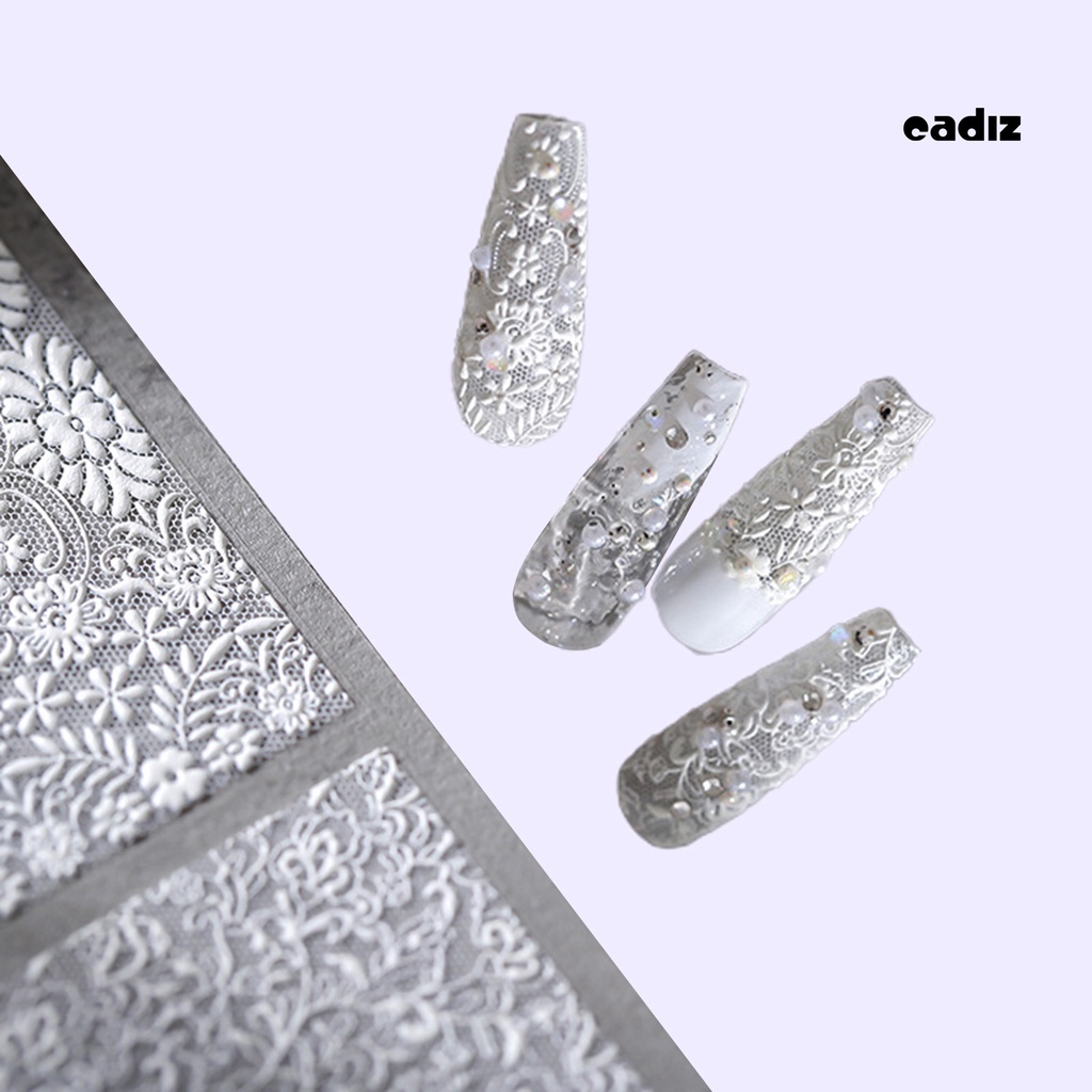 Miếng Dán Trang Trí Móng Tay Tự Dính Không Phai 5D DIY