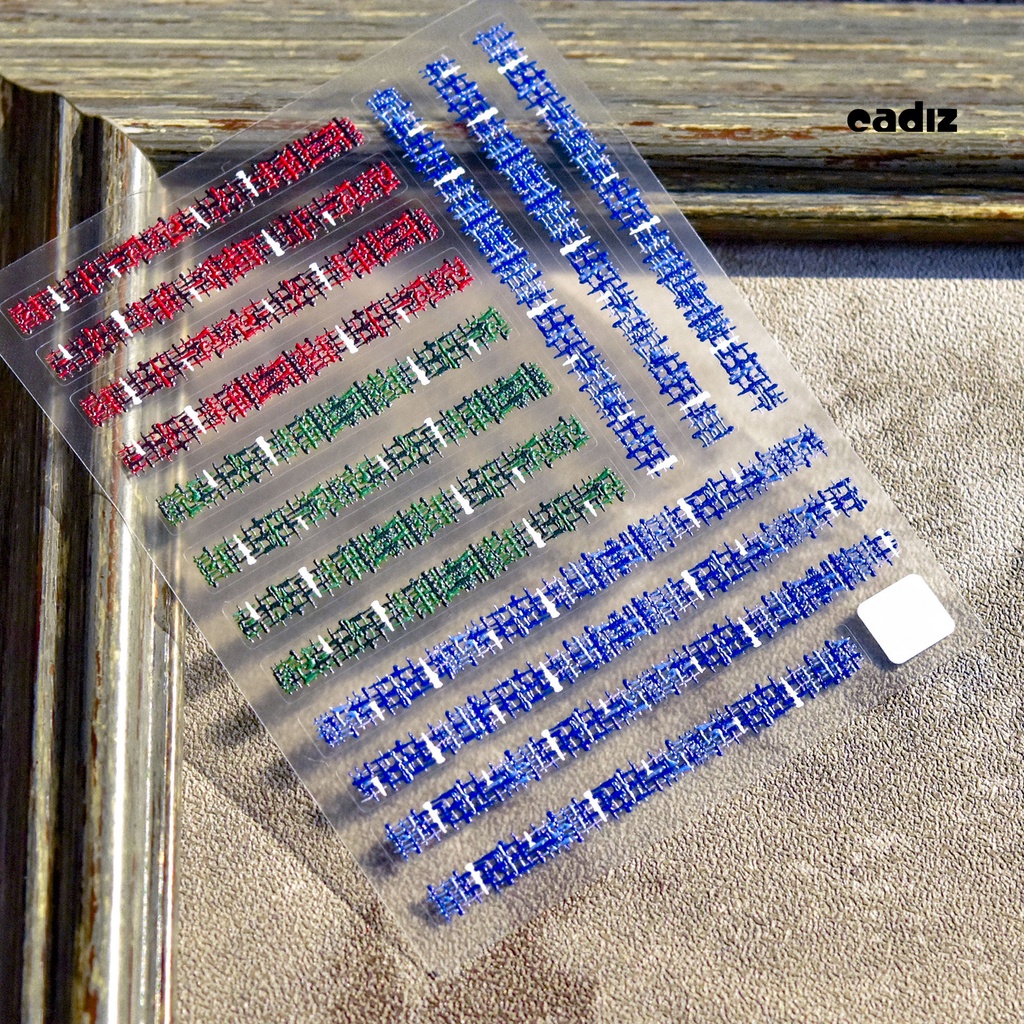 Miếng Dán Trang Trí Móng Tay 5D Tự Dính Không Phai Màu DIY