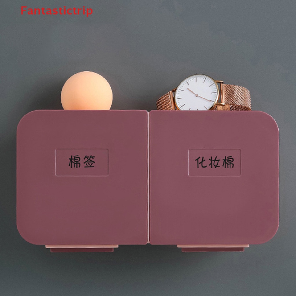 Hộp Đựng Tăm Bông Gắn Tường Nhà Tắm Tiện Dụng Mới