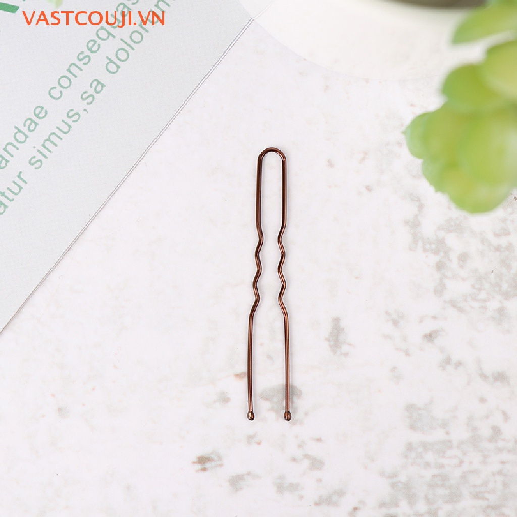 Set 50 Kẹp Tăm Chữ U Gợn Sóng Tạo Kiểu Tóc Cho Nữ