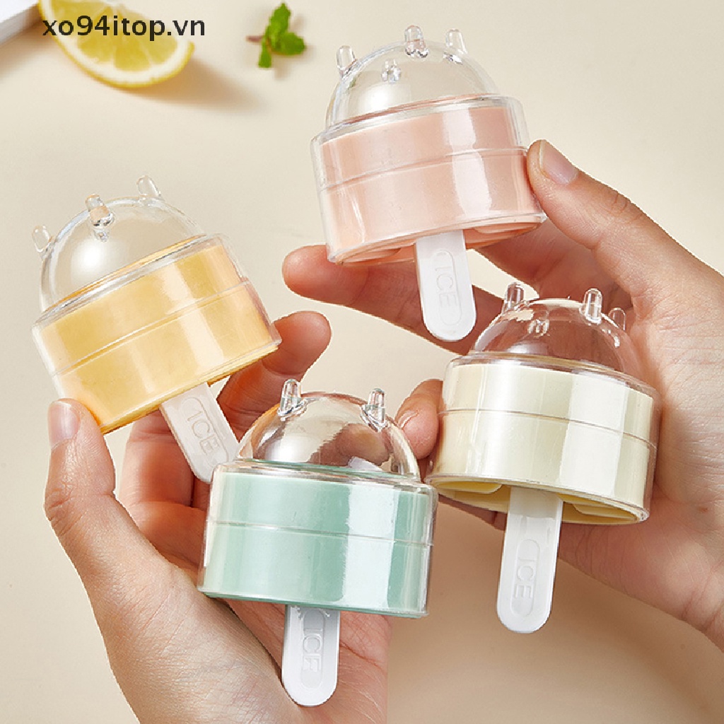 Khuôn Làm Kem Que Bằng Nhựa Tiện Dụng Cho Nhà Bếp