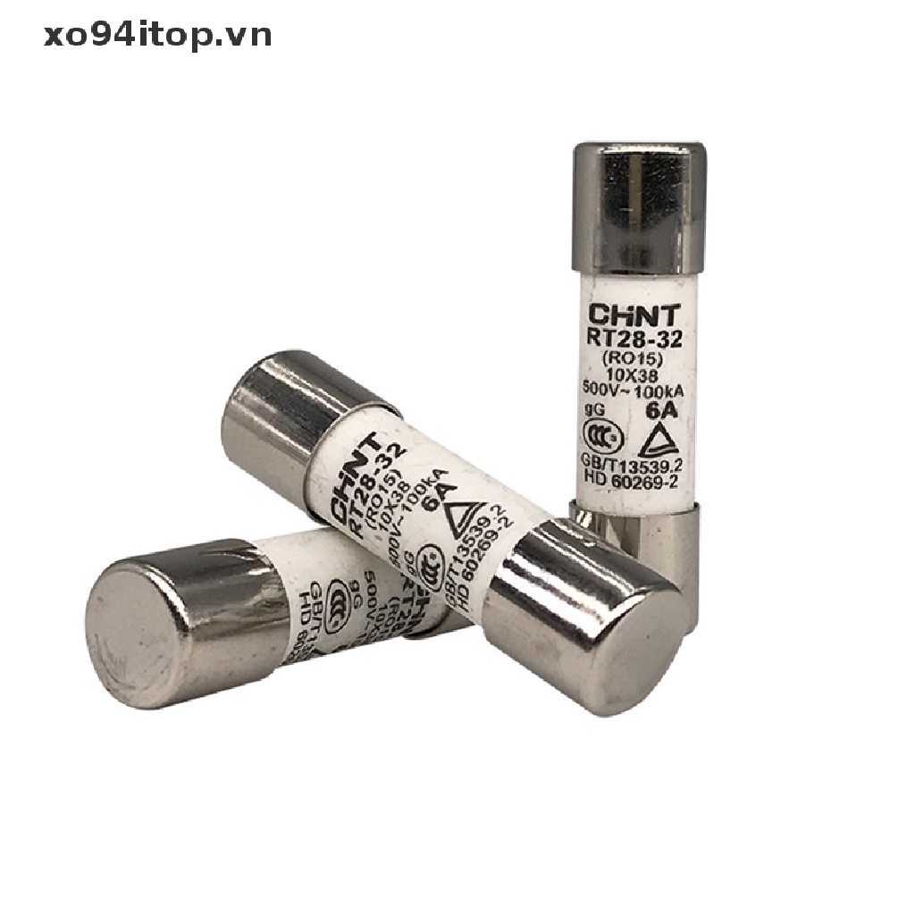 1 Cầu Chì Năng Lượng Mặt Trời 500V 10 * 38MM 2A 4A 6A 10A 12A 16A 25A 32A DC