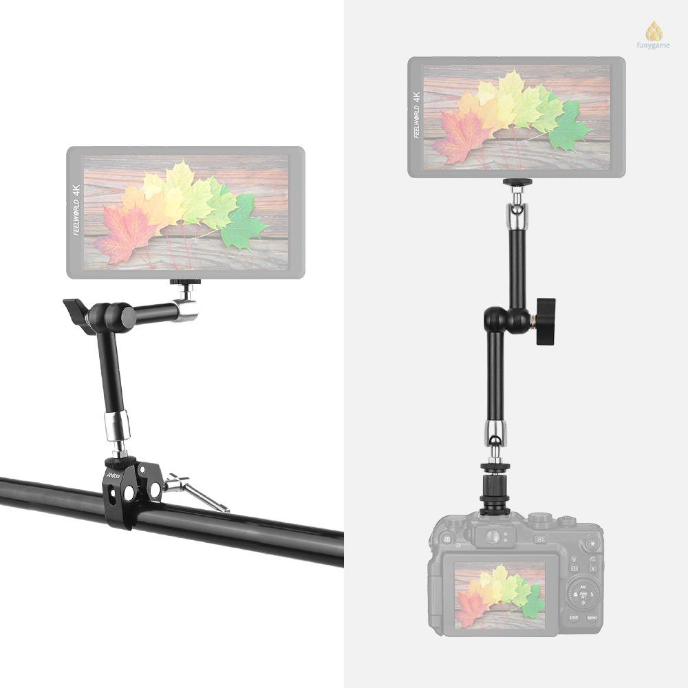 Cánh Tay Ma Sát Andoer 11 "Bằng Thép Không Gỉ Cách Điện Với Kẹp Có Thể Điều Chỉnh Cho Máy Ảnh DSLR / Màn Hình / Đèn LED / Micro