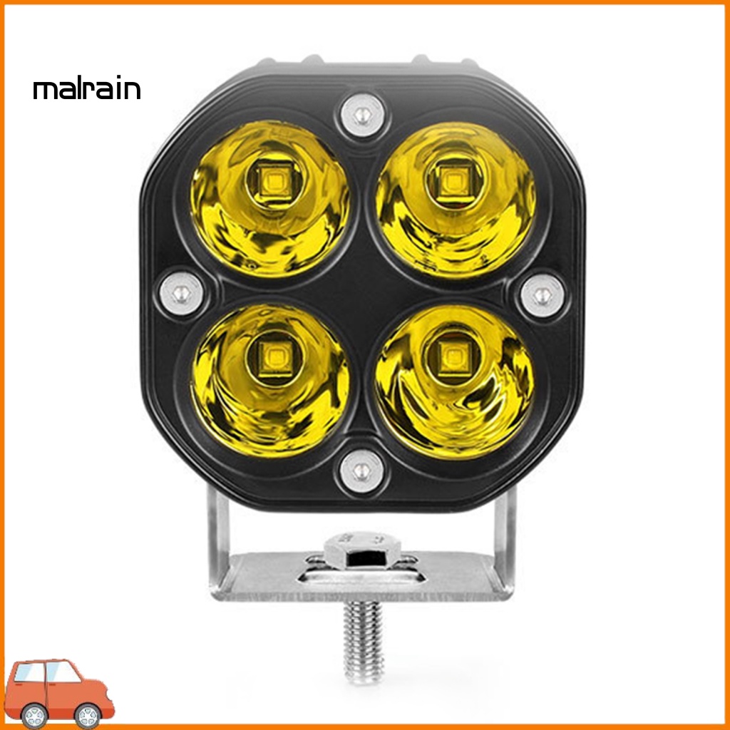 Đèn LED Hình Vuông 3 Inch Ánh Sáng Vàng Chuyên Dụng Cho Xe Hơi