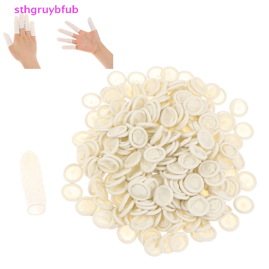 Set 100 / 200 / 300 Găng Tay Nhựa Latex Bảo Vệ Ngón Tay Khi Làm Móng