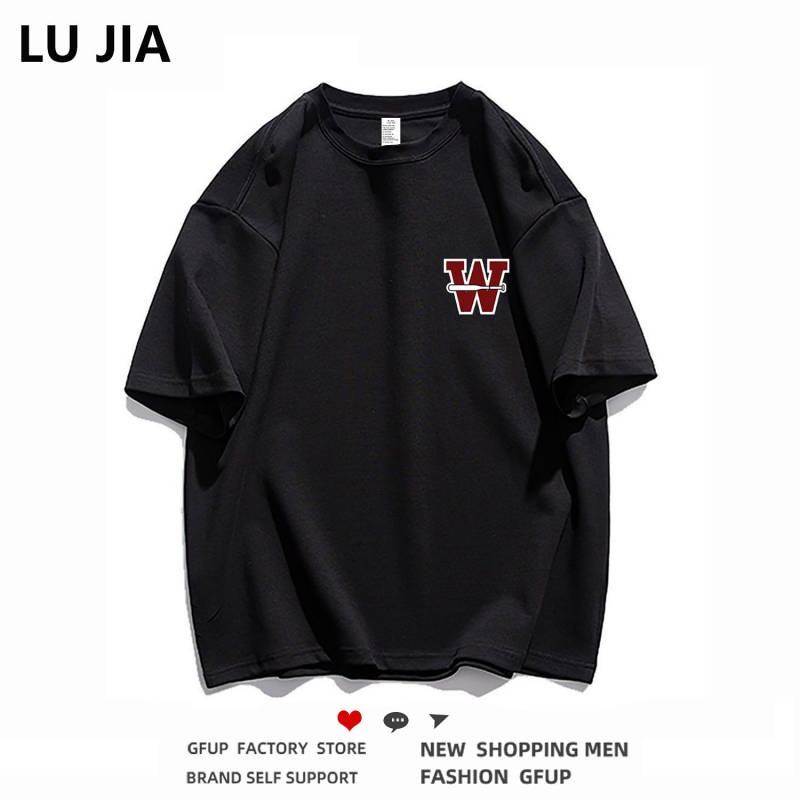 Áo thun tay ngắn 100% cotton thời trang hè phong cách đường phố a7Aw