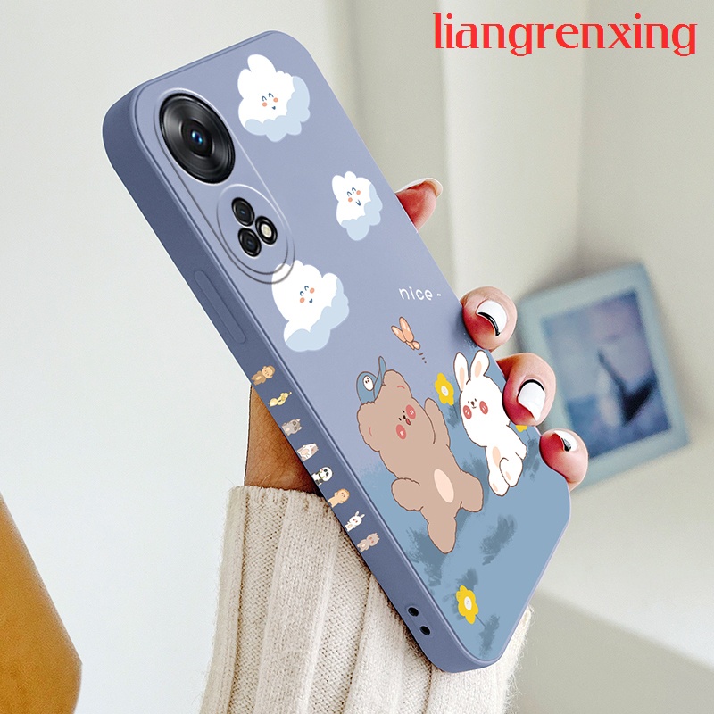 Ốp lưng oppo reno 8t 4g reno 8t 5G reno8 t 2023 oppo a78 5G Ốp Điện Thoại Silicon Mềm Chống Sốc Cho oppo reno 8t 4g reno 8t 5G reno8 t 2023 oppo a78 5G YTXX01 viền vuông cute