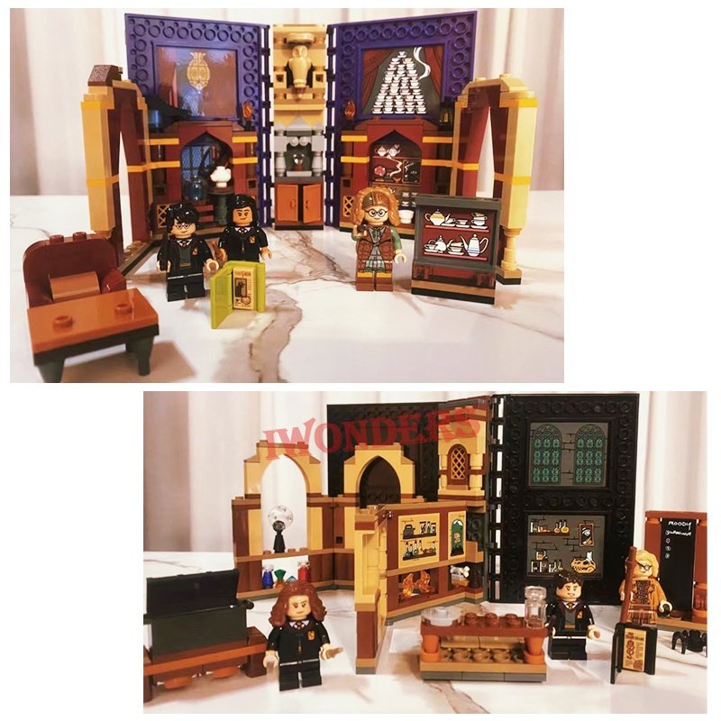 Đồ Chơi Lắp Ráp Quyển Sách Gryffindor Slytherin Ravenclaw Hufflepuff House 2023