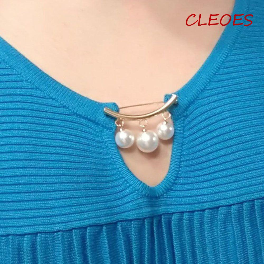 Trâm Cài Áo Hình CLEOES Đính Đá Phong Cách Hàn Quốc Chống Trượt Cho Nữ