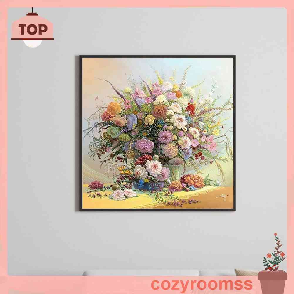 Tranh Đính Đá Kim Cương Toàn Bộ 5D DIY Hình Bình Hoa