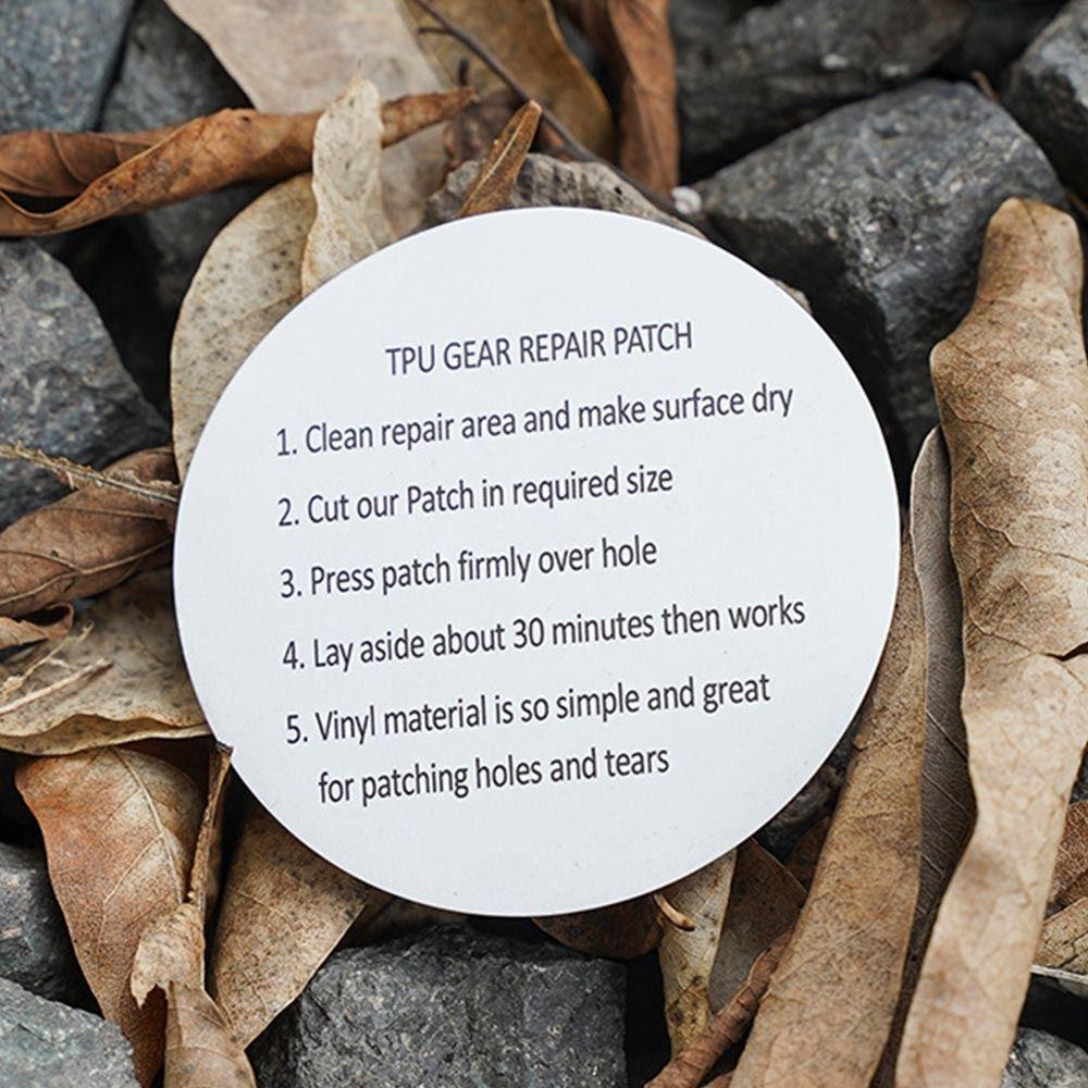 .Bộ 10 Miếng Dán Đệm Khí Hình Tròn Bằng Nilon Dùng Sửa Chữa Áo Khoác Ngoài Trời