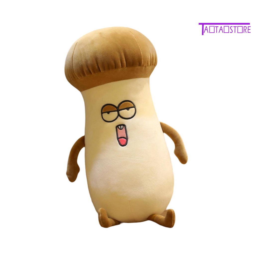 Đồ Chơi Thú Nhồi Bông Bằng Cotton PP Mềm Mại Hình Cây Nấm Thêu Mắt Dễ Thương Nhanh Khô Trang Trí Ký Túc Xá