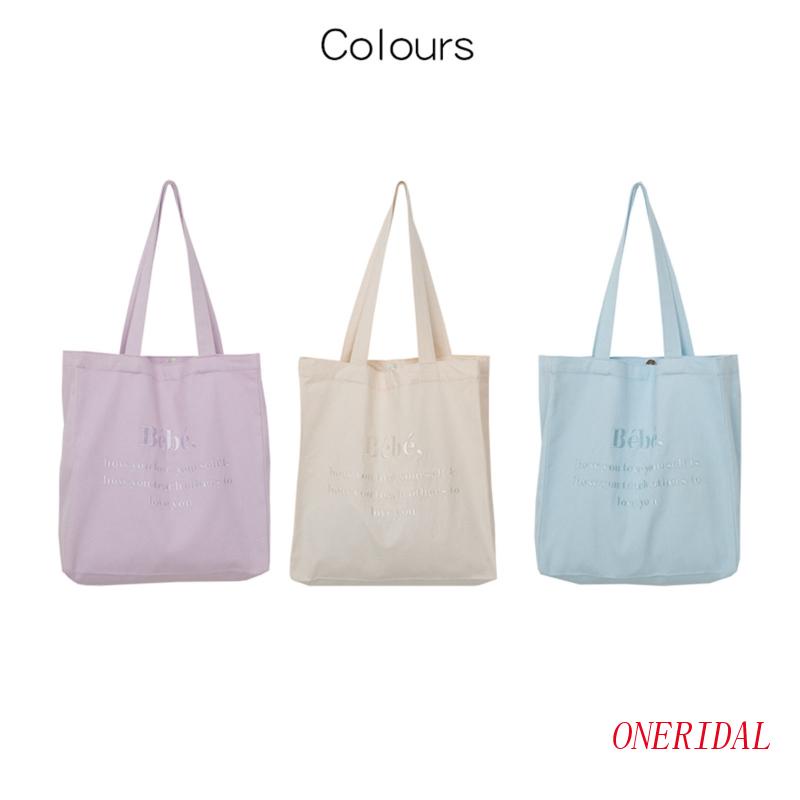 Túi vải Cỡ Lớn Thêu Chữ Thời Trang Cho Nữ Nece