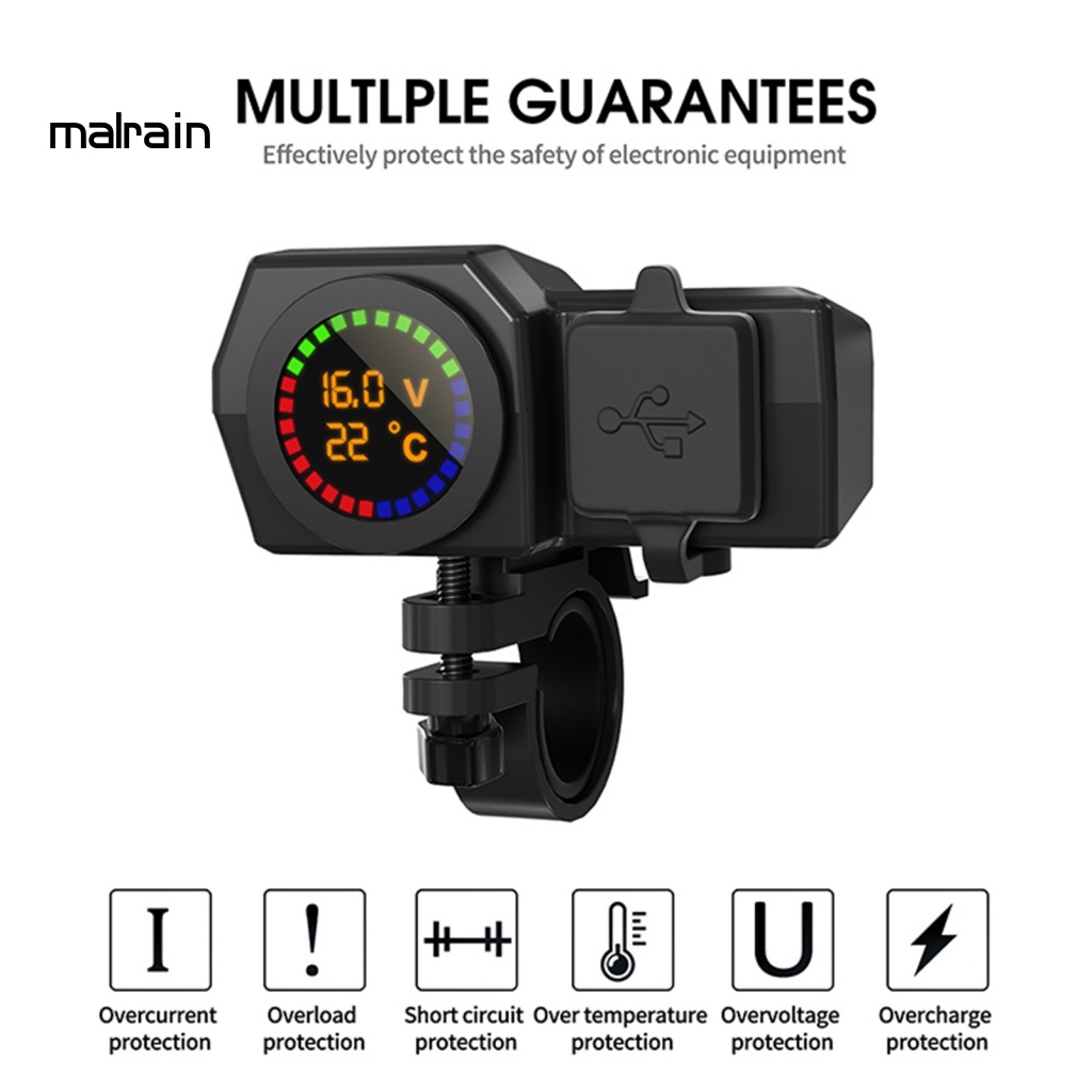 1 Bộ Sạc Điện Thoại USB 5V Tiết Kiệm Năng Lượng Chống Thấm Nước Cho Xe Máy