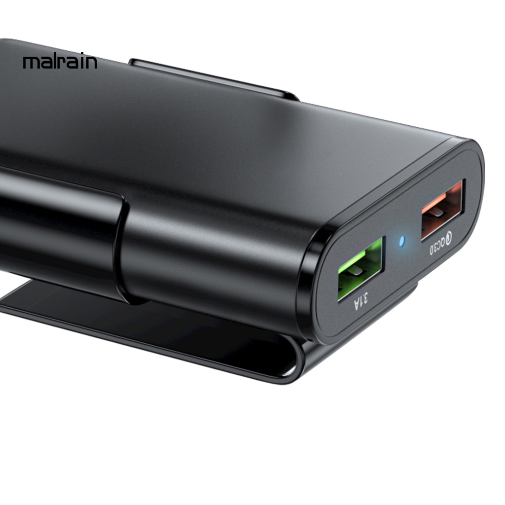 Bộ Sạc USB Màu Đen Đa Năng Cho Xe Hơi