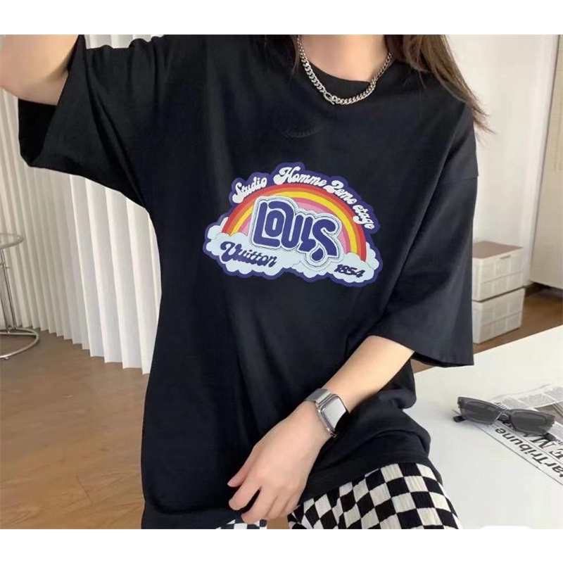 Áo Thun cotton Tay Ngắn Hai Lớp Thời Trang Nam Nữ Phiên Bản Châu Âu L &amp; - The New Yorkgyh 55V