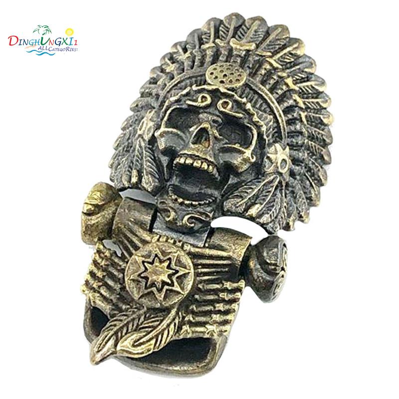 Khóa Cài Đa Năng Bằng Đồng Thau Hình Đầu Lâu Dùng Cho Vòng Tay / Paracord