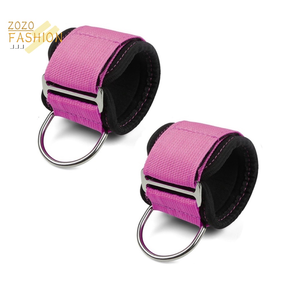 Bộ 2 Dây Đeo Mắt Cá Chân Chữ D Có Thể Điều Chỉnh Hỗ Trợ Luyện Tập Gym Tại Nhà