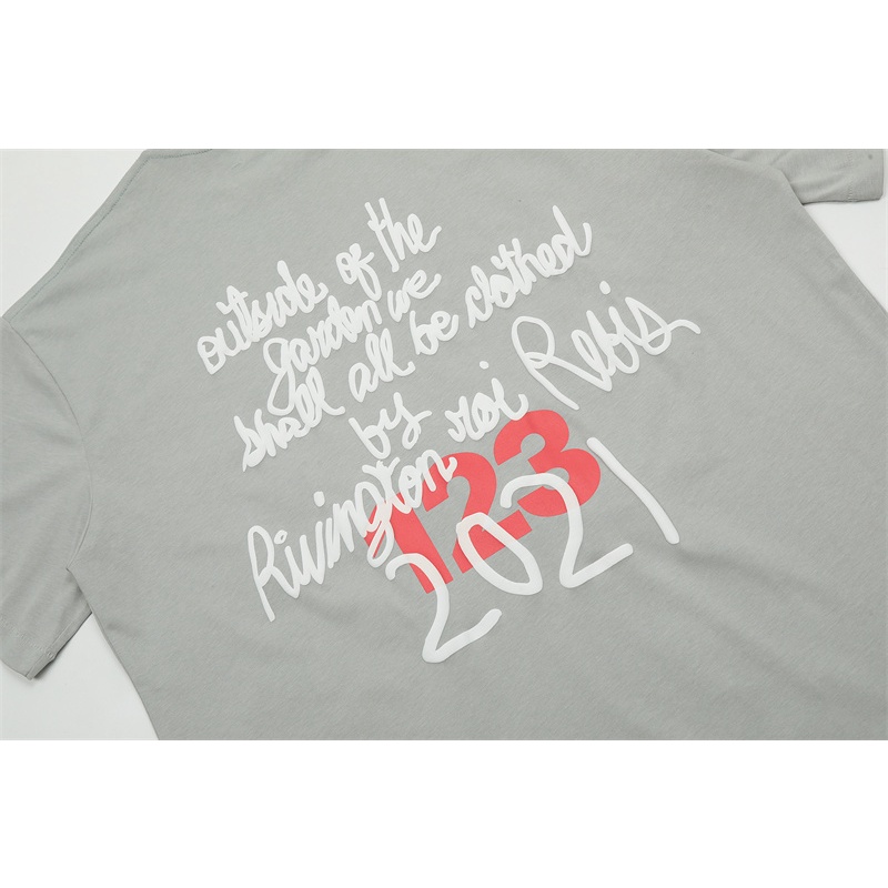 Áo Thun Cotton Tay Ngắn Dáng Rộng In Hình Kỹ Thuật Số Plus Size Unisex