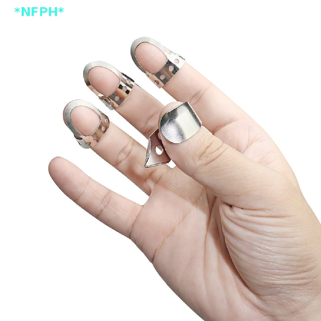 Bộ 4 Miếng Gảy Đàn Guitar Bằng Thép Không Gỉ Có Thể Điều Chỉnh Mới