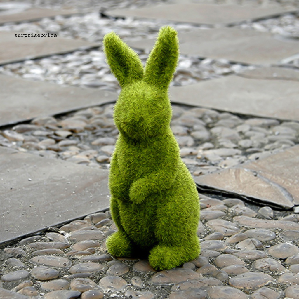 Mô Hình Thỏ Phục Sinh Bằng Nhựa Resin Dễ Thương Dùng Trang Trí