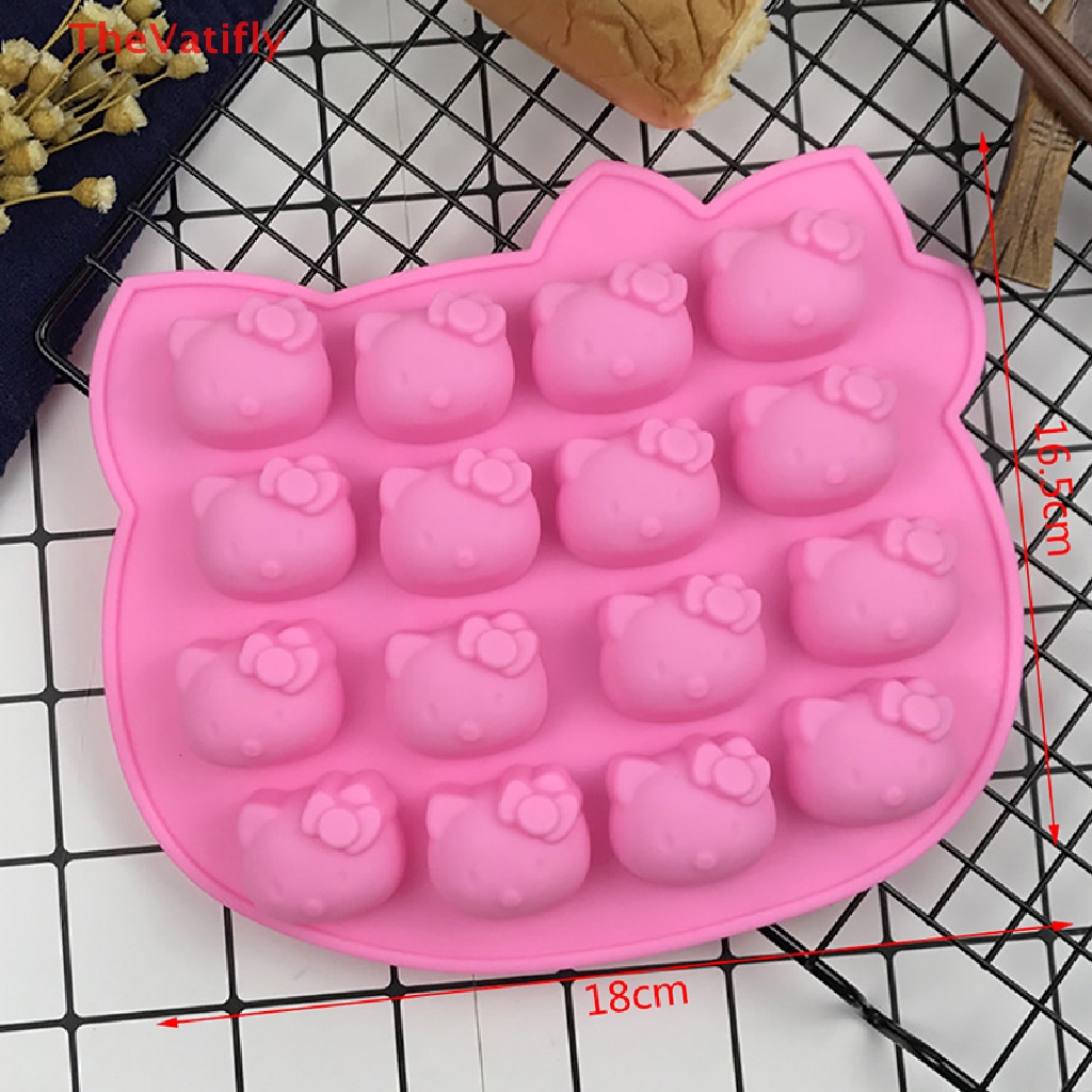 Khuôn Silicone Làm Bánh Hình Mèo Kitty Đáng Yêu