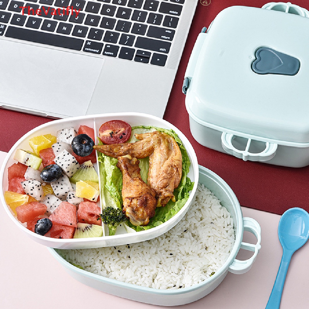 Hộp cơm Hai Tầng Dùng Được Trong Lò Vi Sóng