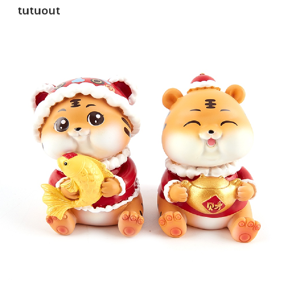 1 Đồ trang trí Hổ Con Hoạt Hình Thu Nhỏ Dùng Để Trang Trí