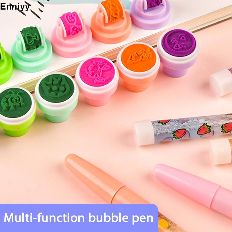 ✨✨Bút Bi Lăn 5 Trong 1 Đa Chức Năng Có Con Dấu IN Hình Dễ Thương Cho Bé