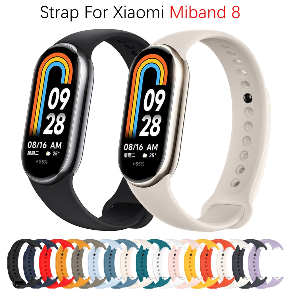 Dây Đeo Thay Thế Bằng Cao Su Silicone Cho Đồng Hồ Thông Minh Mi Band 8 NFC Xiaomi MiBand 8