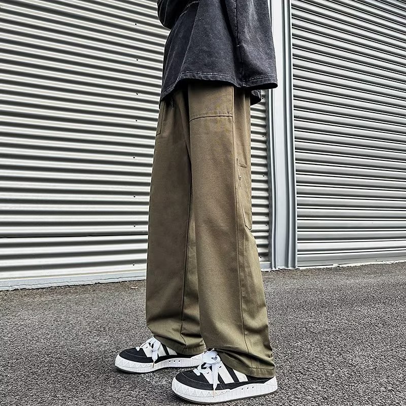 Quần Dài Dáng Rộng Phong Cách Đường Phố Mỹ Thời Trang Xuân Hè Cá Tính Cho Nam