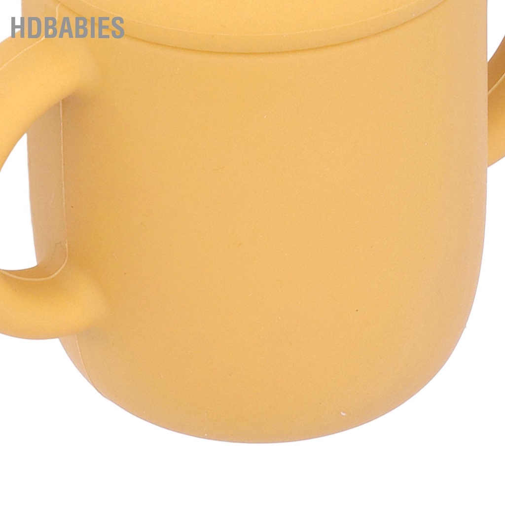 HDbabies Cốc Tập Đi Cho Bé Silicone Chống Tràn Trượt Tay Cầm Không Chứa BPA Huấn Luyện Có Ống Hút Trẻ Sơ Sinh Từ 6 Tháng Tuổi trở Lên