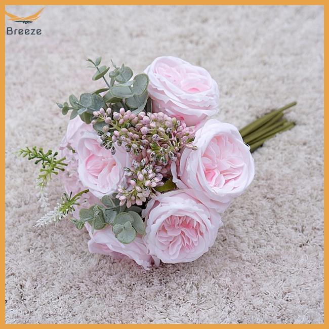 Set 12 Bông Hoa Giả Trang Trí Tiệc Cưới / Lễ Tình Nhân